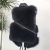 Women's Fur Faux Fur Autumn Faux Leather Fur Coats and Jackets Women High Quality 2023 Elegant Fluffy Jacket Vest Winter Zip Coat Luxury Outwear x0907