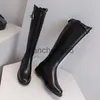 Boots Hot Sale- أحذية جلدية أحذية ركبة أحذية ركبة عالية الحذاء بحذاء بقرة أحذية شتوية للنساء حجم كبير الفرسان Zy597 x0907