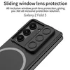 Magsafe Samsung Galaxy Z Fold 5 Case Kablosuz Şarj Push Lens Koruma Film Kapağı