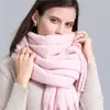 Sjaals Winter Sjaal Dames Kasjmier Warme Pashmina Effen Vrouwelijke Sjaals Wraps Dikke Zachte Bufanda Grote Kwasten Sjaal Lange Stola 230907