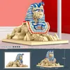 Blokken 2732pcs Egypte Model Diamant Bouwstenen Stad Straat Architectonisch Blok Speelgoed voor Kinderen Geschenken R230907