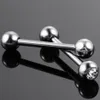 Labret läpp piercing smycken 50pcslot krökt banan rak skivstång tungringar ögonbryn stång stång industriell spiral broskörören eörnigs 230906