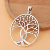 Pendant Necklaces 3pcs/Lot Tibetan Silver Large Tree Charms Pendants For DIY Necklace Jewelry Making Findings Accessories