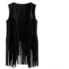 Women's Vests Vest 6 Size 11 Color Fashion Woman Lapel No Buckle Mid Length Version Tassels Tank Top Coat Street Trendsetters