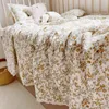 Quilts Vintage-inspired Cotton Muslin Quilt Blanket Reversible Cotton Muslin Throw Blanket Twin Size 230906