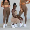 Kvinnors byxor capris nvgtn kontur sömlösa leggings smöriga mjuka kvinnor träning kläder yoga byxor gym vandring fitness tights activewear kläder 230907