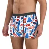 Underpants English Men's Underwear London Boxer Briefs Shorts Panties Printed Soft For Male S-XXL