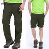 Pantaloni da uomo estivi staccabili da trekking da uomo outdoor pantaloni lunghi traspiranti ad asciugatura rapida pantaloni da jogging esercito militare tattico impermeabile