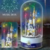 عيد الميلاد لعبة Princess Castle Christmas Rotary Building Music Box Toys Diy Home Decoration Xmas Toys Distrid