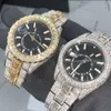 J801 럭셔리 시계 남성 시계 수위 시계 고품질 운동 시계 남자 Moissanite Watch 아이스 아웃 시계 다이아몬드 시계 Montre Automatic Mechanicag0tu0i16