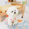 犬のアパレルドレスプリンセススタイル花柄の小さな犬スカート猫の服