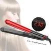 ヘアストレートナー2 in 1ヘアストレートナーカーラーセラミックフラットアイアン高速加熱プレートデュアル電圧矯正カーリングアイアンヘアスタイリングツール230907