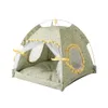 kennels pens Dog Beds Pet Kennel Cat Nest Princess Cushion Travel Tent Outdoor Bed for Small Medium Puppy Indoor Cave House Sofa 230907