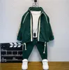 2023SS Kids Designer Clothes Boy Girl Clothing Set Cardigan Sweatpants Tracksuit Children Coat