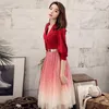 Ethnic Clothing Sequins Chinese Oriental Short Party Wedding Female Cheongsam Bridesmaid Evening Dress Elegant Celebrity Banquet Dresses