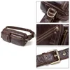 Wallets Durable Men Fanny Waist Pack Belt Hip Bum Genuine Leather Running Bag Phone Pouc E74B