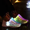 Athletic Outdoor Size 2547 Summer Led Fiber Optic Shoes for Girls Boys Men Women USB Recharge Glowing Sneakers Man Light Up Shoes 230906