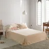 Set di biancheria da letto Morbido caldo velluto in pile Fiori Volant di pizzo Set copripiumino Trapunta principessa Lenzuolo Federe con angoli