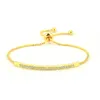 Charme Armbänder Mode Tennis Armband Für Frauen Kristall Zirkon Schmuck Einstellbare Gold Silber Rose Farbe Box Kette Geschenk