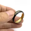 結婚指輪男性用の卸売ブラックタングステン