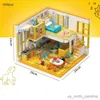 Bloki Nowe nordyckie budownictwo domowe Ustaw sypialnię sypialnia kuchnia figurki micro zabawki dla dzieci R230907