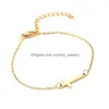 Braccialetti con ciondoli Fede Amore Bracciale con croce in acciaio inossidabile Amicizia in oro per le donne Relius Gioielli di moda Consegna di goccia Dh7Fl