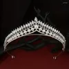 Copricapo Semplice Corona da principessa di fascia alta Copricapo da sposa Gioielli da sposa Festa di compleanno Performance Lega Donna