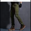 Pantaloni da uomo 8 tasche Cargo Abbigliamento uomo Abbigliamento da lavoro militare Camouflage Casual Nero Pantaloni verdi kaki per uomo 2024