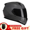 Caschi da moto Casco da corsa classico integrale Scooter Ebike Casco da equitazione di sicurezza aperto Visiera parasole Casque Moto De Capacete