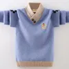 Jersey Ropa de algodón Suéter para niños Mantener el calor en invierno Ropa de punto para niños 230906