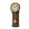 Wall Clocks Wood Vintage Clock Mechanic Living Room Design Antique Classic Pendulum Duvar Saati Decoration AB50WC