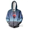 Men's Hoodies Fashion 3D Print Air Supply Band Zipper Hoodie Zip Up Hooded Sweatshirt Harajuku Hip Hop