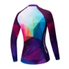 Giubbotti da corsa Weimostar Autunno 2023 Maglia da ciclismo Donna Manica lunga MTB Bike Mountian Abbigliamento da bicicletta Primavera Abbigliamento anti-UV