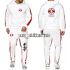 Męskie dresy kyokushin karate 2023 Wysokiej jakości męskie harajuku okrągły szyja Keep ciepły kolor Slim Fit Sweter + spodnie Suit Sportswear Suit x0907