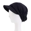 Visiere Cappello con visiera in cashmere caldo autunno inverno europeo e americano Cappello con visiera ispessito Berretto da donna