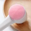 Cleaning Tools Accessories Silicone Face Cleansing Brush DoubleSided Cleanser Blackhead Removal Pore Cleaner Exfoliator Face Scrub Skin Care Tool 230907