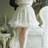 Skirts Princess Sweet Lolita Skirt BOBON21 Decoration Black And White Striped Soft Waxy Puff Cake A-line Girl B1397