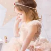 Girl Dresses Luxury Ruffled Tulle Puffy Flower Girls For Wedding Sleeveless Princess Birthday Party Toddler First Communion Gift