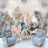 Wallpapers Nordic Tropische Planten Regenwoud Bladeren Interieur Decor Behang Voor Woonkamer Slaapkamer Vrijetijdsstijl Muurschildering