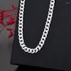 Chains Designer 925 Sterling Silver Exquisite 7MM Chain Necklace For Women Man Luxury Fashion Party Wedding Jewelry Christmas Gifts