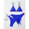 Costumi da bagno da donna Confezione da 3 Due fondi Push Up Bikini Set Costume da bagno per donna Sexy Vita bassa e media Tre pezzi 2023 Costume da bagno