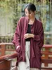 Women's Jackets Women Spring Summer Sunscreen Ladies Retro Loose Casual Flax Tops 2023 Stand Button Long-sleeved Simple Coat