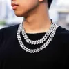 Silver 925 Diamond Iced Out 10mm-20mm Hop Jewelry Chain Moissanite Link Cuban Men Hip Necklace Sterling PHVFP