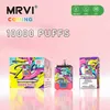 Original MRVI PULD 10000 PUFFS BAR PULD 12000 ELEKTRONISKA CIGARETTER Gratis fartygs engångsång i Stocks Mesh Coil 650 mAh Recharager Battery