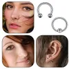 Labret Lippenpiercing-Schmuck, 96 Stück, Körperteil, Stahl, Nase, Hufeisen, Zunge, Augenbraue, Tragus, Nabel, Bauchring, Langhantel, 14G, 16G, 230906