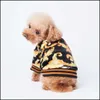 Dog Apparel Dogs Clothes Baseball Uniform Dog Apparel Designer Winter Coat Sublimated Leopard Print Warm Windproof Pet For Small Mediu Otr1Y