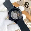 손목 시계 고급 대기 패션 남성 스포츠 자동 기계식 시계 42mm 웨이브 다이얼 검은 색으로 빛나는 OMG 스타일.