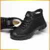 Bottes Chaussures de randonnée d'hiver hommes bottes de neige imperméable en peluche chaud en cuir bottes en caoutchouc de haute qualité en plein air hommes coton chaussures baskets 230907