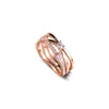 Cluster Ringe Original Sterling Silber 925 Schmuck 2023 Trend Funkelnde Triple Band Engagement Für Frauen Mode Geschenk