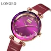 Orologi da polso LONGBO Orologio da donna in oro rosa moda Top orologio da polso al quarzo da donna impermeabile con diamanti in acciaio inossidabile Montre Femme